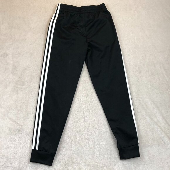 Adidas Youth Jogger Boys Medium (10/12) Black Embroidered Pull On - Picture 13 of 13